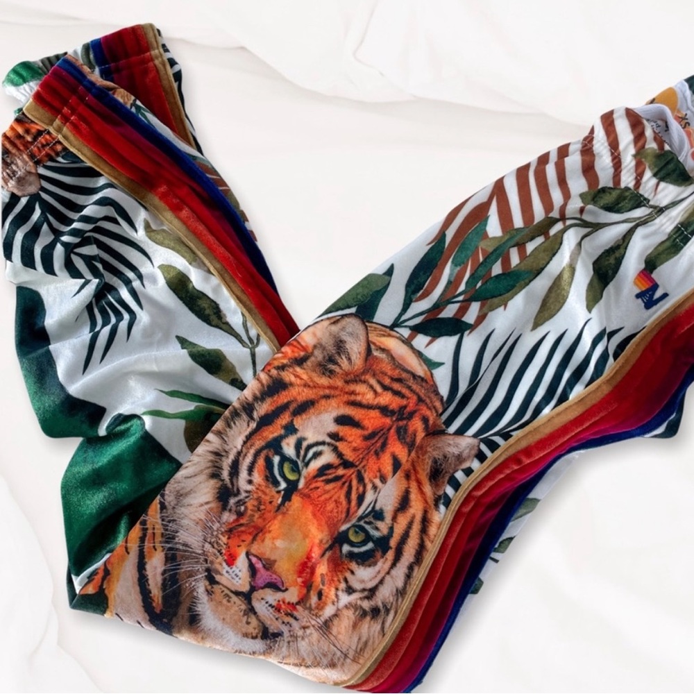 Womens Aviator Nation Velvet & Velour | Jungle Tiger Classic Velvet